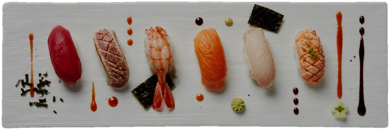 Assorted sashimi and nigiri platter with tuna, salmon and prawn at Yuzu Sushi and Bar, Reno Nevada